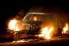 burning car